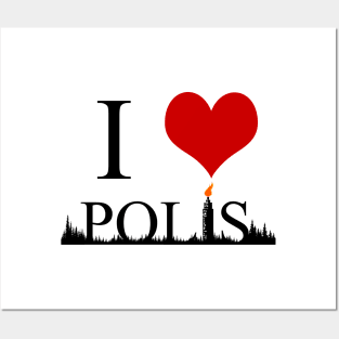 I Heart Polis Posters and Art